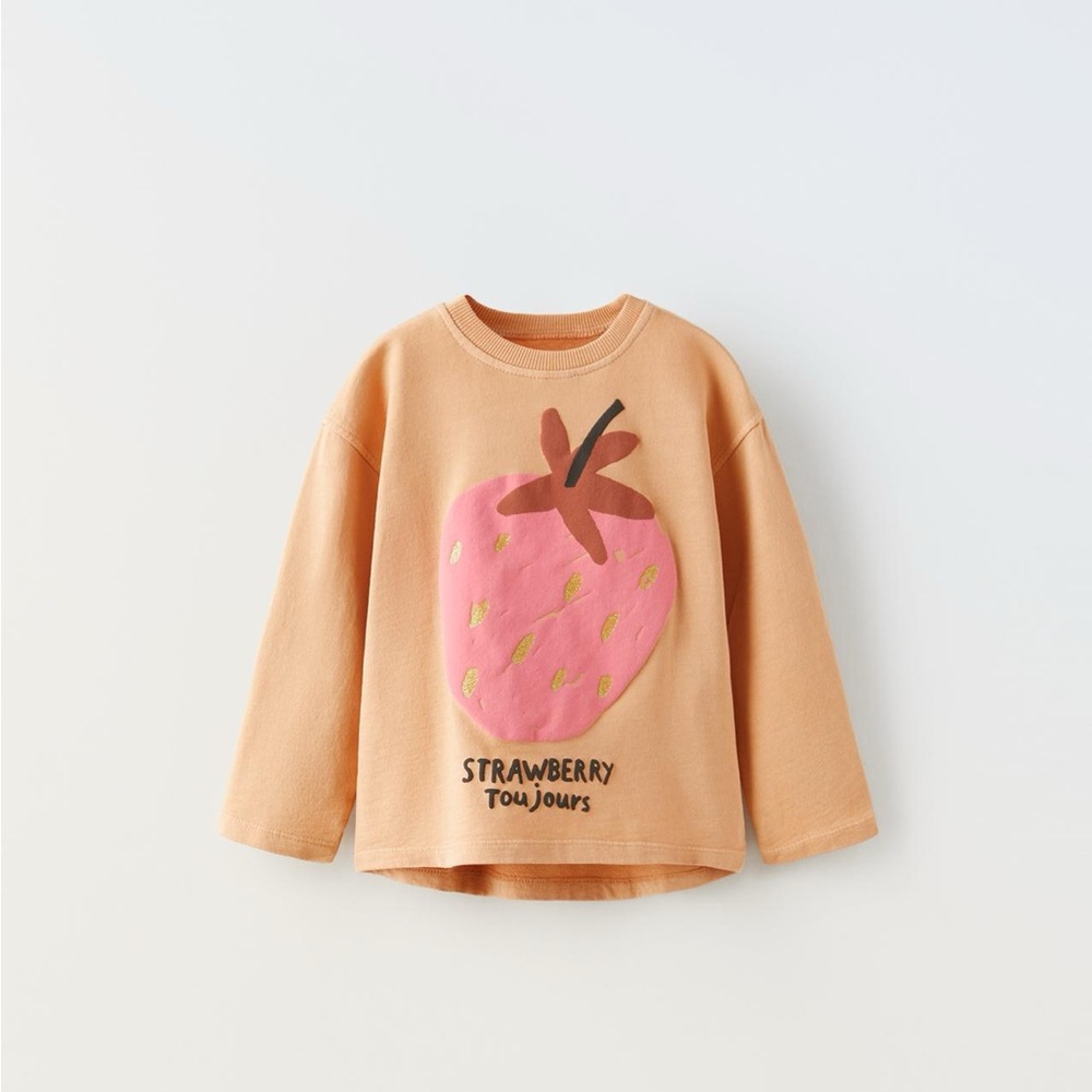 Kids Strawberry Print Top